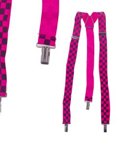 fluo neon roze bretellen