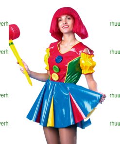 Circus regenboog jurk