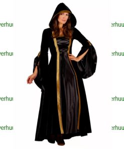 Middeleeuwse jonkvrouw zwart goud