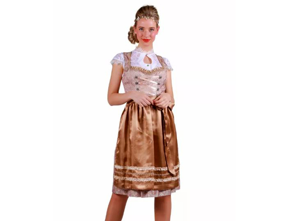 Dirndl tirol goud beige luxe