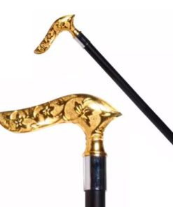 Wandelstok metaal goud luxe