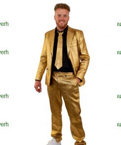 Metallic goud kostuum heavy fabric