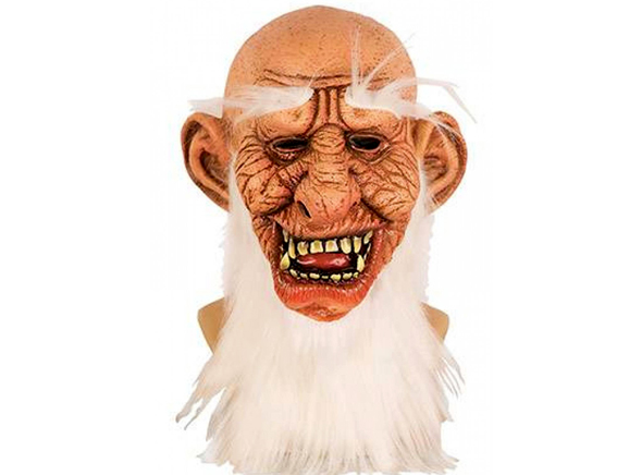 Oude man met baard masker