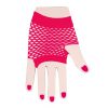 visnet handschoenen roze