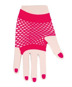 visnet handschoenen roze