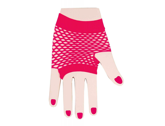 visnet handschoenen roze