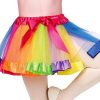 regenboog tulle rok