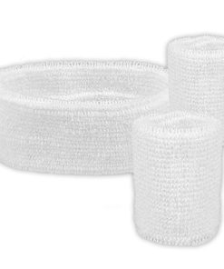 Zweetband set 3delig WIT
