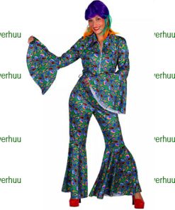 Superstar jumpsuit psychedelic groen