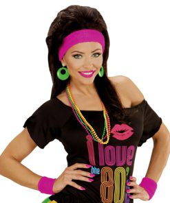 Zweetband set NEON roze