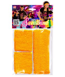Zweetband set NEON oranje
