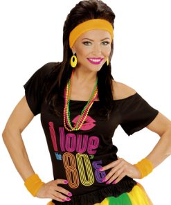 Zweetband set NEON oranje