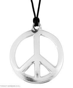 peace teken zilver plastic