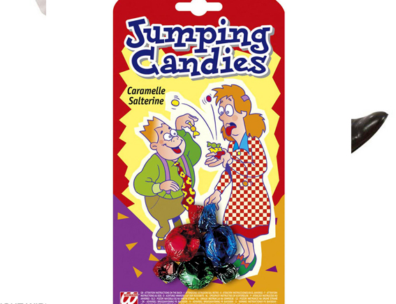 Farcen springende snoepjes