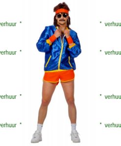 eighties jogger fluo oranje man