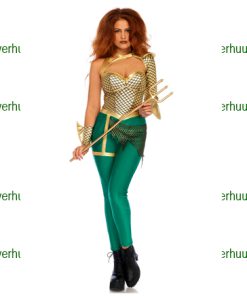 Aquaman DC jumpsuit VR groen goud