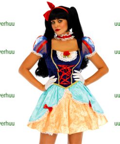 Sneeuwwitje deluxe kort jurkje