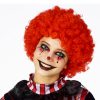 Rode clownpruik krullen
