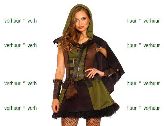 Robin hood arrow jurk bruin groen bos jungle