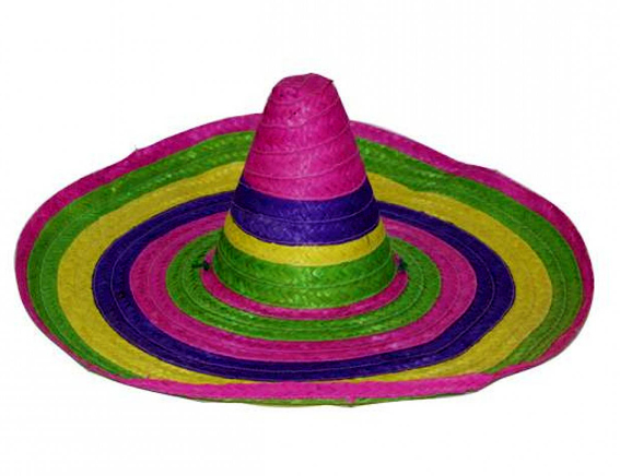 Mexicaanse sombrero multicolor