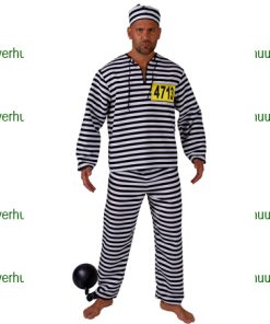 Gevangene zwart wit gelijnd