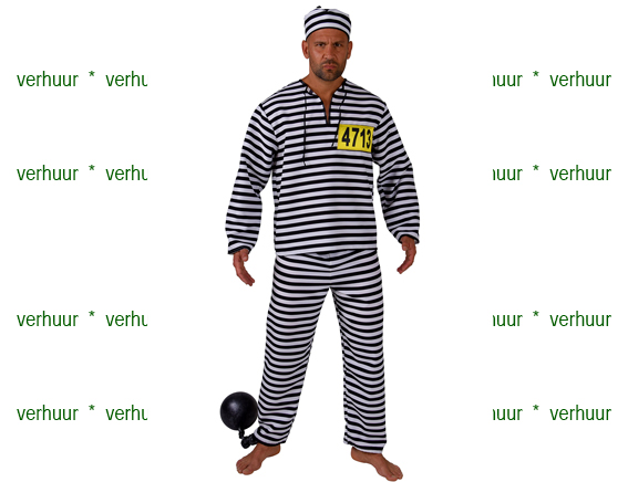 Gevangene zwart wit gelijnd