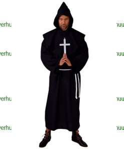 Uncle fester zwart paterskleed