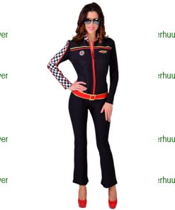Race jumpsuit zwart pitspoes