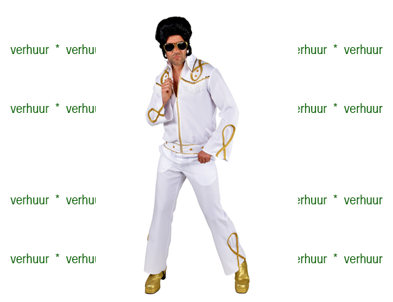 Elvis wit goud icoon
