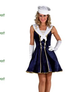 Matroos jurkje met anker blauw wit