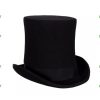 Luxe hoge hoed 21cm zwart