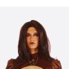Pruik donkerbruin zonder frou