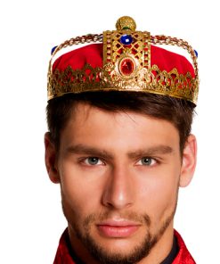 Gouden kroon met rode stof