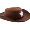 Cowboy hoed kind bruin