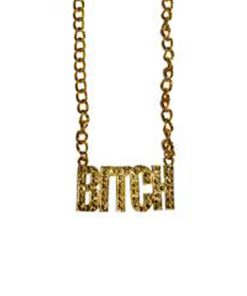 gouden ketting BITCH