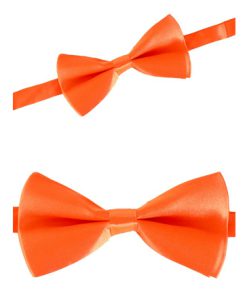 Fluo neon oranje vlinderstrik