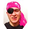 Piratenbandana fel roze