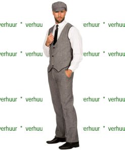 Peaky blinders geinspireerde outfit grijs