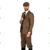 Peaky blinders geinspireerde outfit bruin full set
