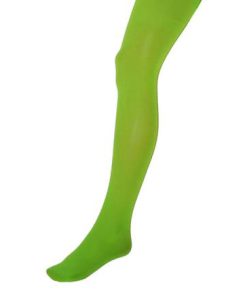 Fluo kousenbroek one size Fluogroen