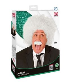 Einstein pruik professor genie