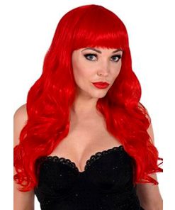 Rode pruik (looks en feels like real hair)