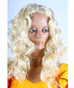 Pruik golvend blond zonder frou
