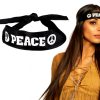 Peace hoofdband zwart wit