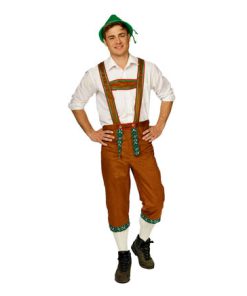 Tirolerbroek bruine stof