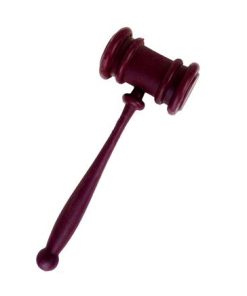 Rechterhamer bruin plastiek