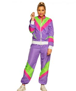 New kids VR jogging paars felle tracksuit