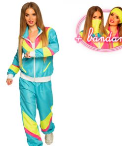 New kids VR turquoise fluo tracksuit jogging 