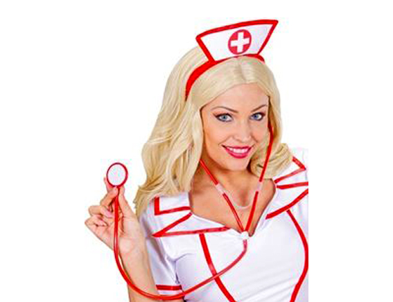 stethoscoop rood plastiek verpleging