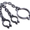 Ketting ketens gevangene rond hals en handen